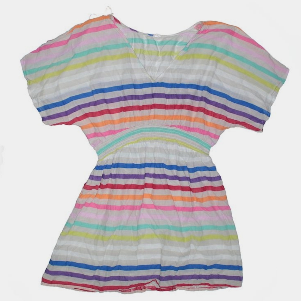 Xhilaration Striped Swimsuit Cover Up Dress Size M - Picture 3 of 11